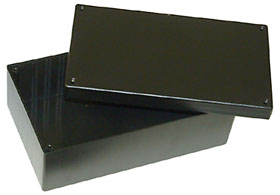 7.6in  X 4.53in  X 2.95in  Black Plastic Box Enclosure